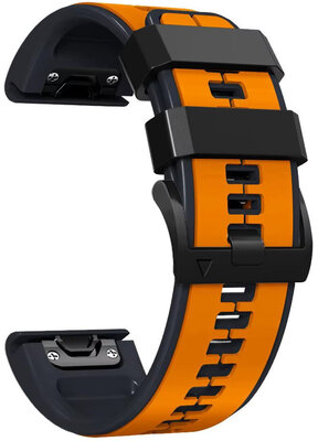 Silikónový remienok Ricardo 22mm (pro Garmin Fenix 8/7/6 (47mm), Epix 2 aj.), oranžový, QuickFit