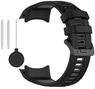 Silikónový remienok Ricardo Folgarida 22mm (pre Garmin Instinct 3 45mm), Black