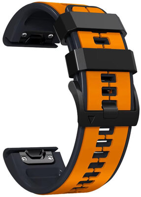 Silikónový remienok Ricardo 26mm (pro Garmin Fenix 8/7X/6X (51mm), Tactix aj.), oranžový V2, QuickFit