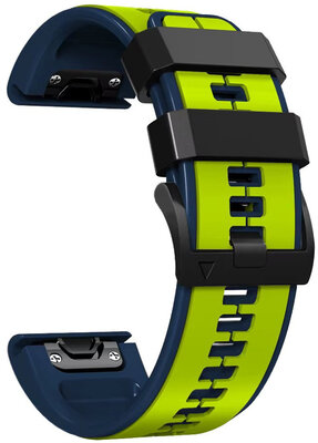 Silikónový remienok Ricardo 26mm (pro Garmin Fenix 8/7X/6X (51mm), Tactix aj.), žltý, QuickFit
