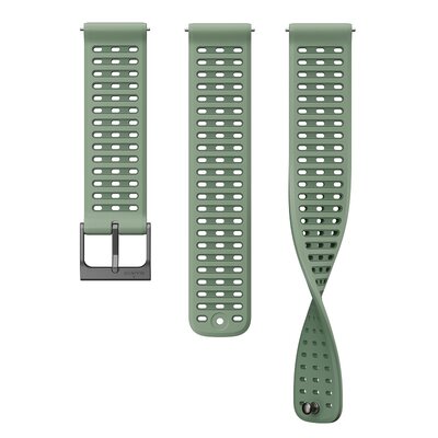Silikónový remienok Suunto 22mm (pre Vertical 2), zelený V2, veľkosť S+M
