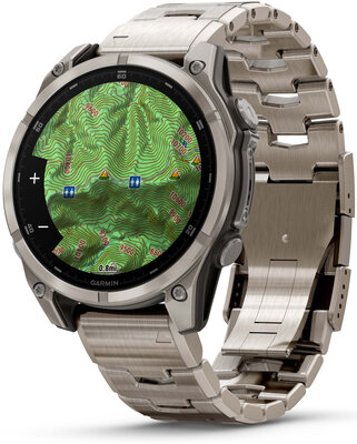 (SK) Garmin Fenix 8 AMOLED 47mm, Exclusive Titanium Graphite Titanium Band (Premium) (+ náhradný remienok)