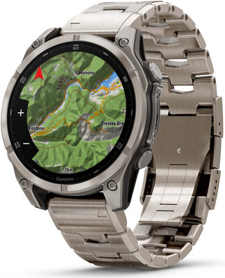 (SK) Garmin Fenix 8 AMOLED 47mm, Exclusive Titanium Graphite Titanium Band (Premium) (+ náhradný remienok)