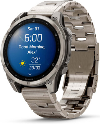 (SK) Garmin Fenix 8 AMOLED 47mm, Exclusive Titanium Graphite Titanium Band (Premium) (+ náhradný remienok)