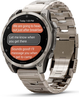 (SK) Garmin Fenix 8 AMOLED 47mm, Exclusive Titanium Graphite Titanium Band (Premium) (+ náhradný remienok)