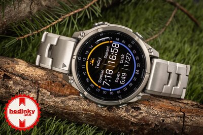 (SK) Garmin Fenix 8 AMOLED 47mm, Exclusive Titanium Graphite Titanium Band (Premium) (+ náhradný remienok)