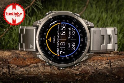 (SK) Garmin Fenix 8 AMOLED 47mm, Exclusive Titanium Graphite Titanium Band (Premium) (+ náhradný remienok)
