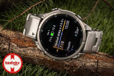 (SK) Garmin Fenix 8 AMOLED 47mm, Exclusive Titanium Graphite Titanium Band (Premium) (+ náhradný remienok)
