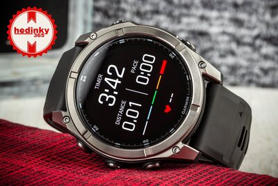 (SK) Garmin Fenix 8 AMOLED 51mm, Exclusive Titanium Graphite Brown Leather Band (Premium) (+ náhradný remienok)