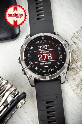 (SK) Garmin Fenix 8 AMOLED 51mm, Exclusive Titanium Graphite Brown Leather Band (Premium) (+ náhradný remienok)