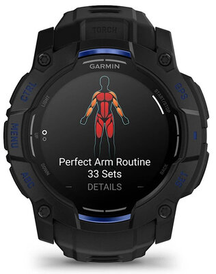 Garmin Instinct 3 AMOLED 50mm, Black/Bolt Blue