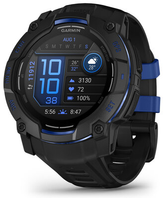 Garmin Instinct 3 AMOLED 50mm, Black/Bolt Blue