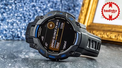 Garmin Instinct 3 AMOLED 50mm, Black/Bolt Blue