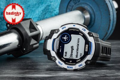 (SK) Garmin Instinct 3 Solar 50mm, Black/Bolt Blue
