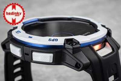 (SK) Garmin Instinct 3 Solar 50mm, Black/Bolt Blue