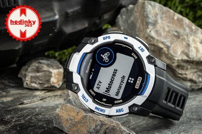 (SK) Garmin Instinct 3 Solar 50mm, Black/Bolt Blue