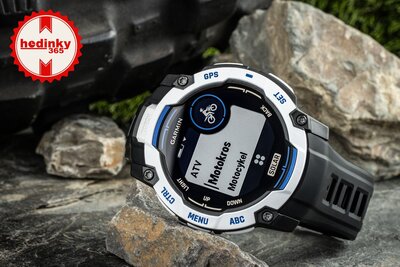 (SK) Garmin Instinct 3 Solar 50mm, Black/Bolt Blue