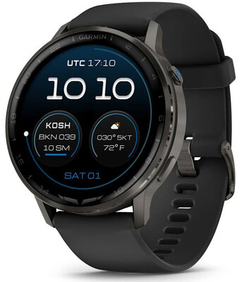 Garmin D2 Air X15, Slate/Black Silicone Band