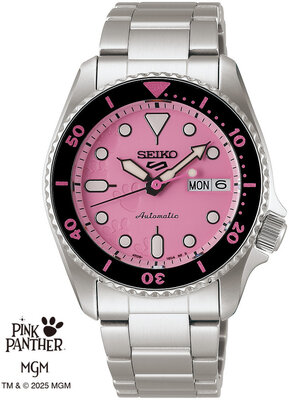 Seiko 5 Sports Automatic SRPM07K1 Pink Panther Limited Edition 9999pcs (+ náhradný remienok)