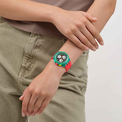 Swatch Neon Emerald Chrono SUSG409