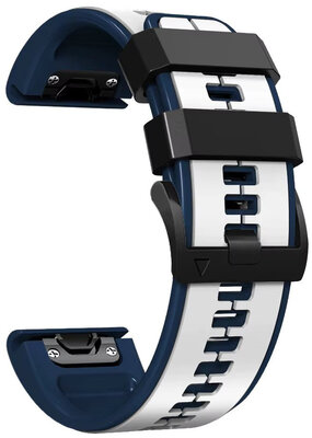 Silikónový remienok Ricardo 22mm (pro Garmin Fenix 8/7/6 (47mm), Epix 2 aj.), biely V2, QuickFit