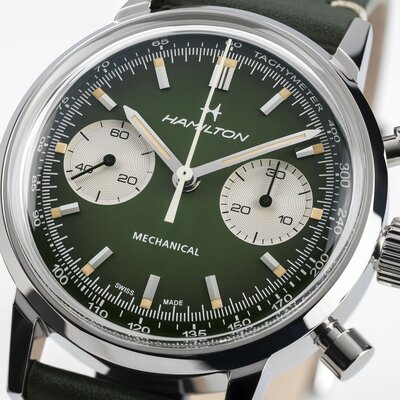 Hamilton American Classic Intra-Matic Automatic Chronograph H38429861 (+náhradný remienok)