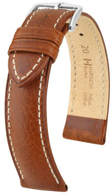Kožený remienok Hirsch Boston L 01302070NQ-2, hnedý, teľovina, dĺžka L