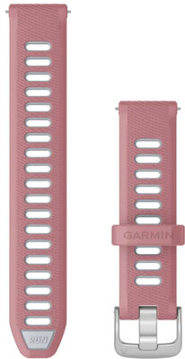 Silikonový řemínek Garmin 18mm (pro Venu 2S, Vívoactive 4S, Forerunner 265S, Venu 3S aj.), růžový, Quick Release, 010-11251-A5