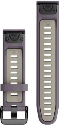Silikonový řemínek Garmin 20mm (pro Garmin Fenix 8/7S/6S (43mm), aj.), fialový V1, QuickFit, 010-13279-06