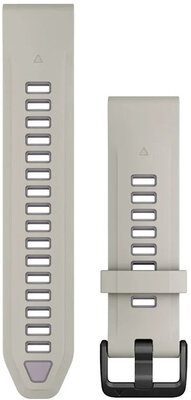 Silikonový řemínek Garmin 20mm (pro Garmin Fenix 8/7S/6S (43mm), aj.), šedý V1, QuickFit, 010-13391-03