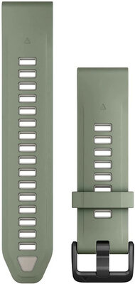 Silikonový řemínek Garmin 20mm (pro Garmin Fenix 8/7S/6S (43mm), aj.), zelený, QuickFit, 010-13391-02
