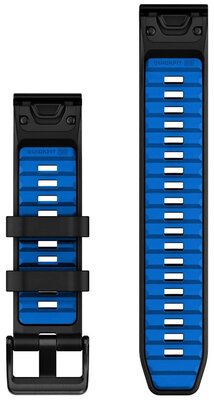Silikónový remienok Garmin 22mm, Black/Pilot Blue, QuickFit, 010-13392-09