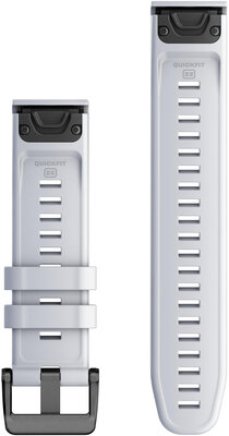 Silikonový řemínek Garmin 22mm (pro Garmin Fenix 8/7/6 (47mm), Epix 2 aj.), bílý V2, QuickFit, 010-13280-01