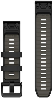 Silikonový řemínek Garmin 22mm (pro Garmin Fenix 8/7/6 (47mm), Epix 2 aj.), černý V2, QuickFit, 010-13392-00