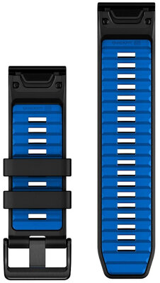 Silikónový remienok Garmin 26mm, Black/Pilot Blue, QuickFit, 010-13393-09