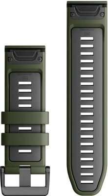 Silikonový řemínek Garmin 26mm (pro Garmin Fenix 8/7X/6X (51mm), Tactix aj.), zelený V2, QuickFit, 010-13281-07