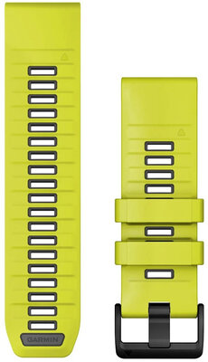 Silikonový řemínek Garmin 26mm (pro Garmin Fenix 8/7X/6X (51mm), Tactix aj.), žlutý V3, QuickFit, 010-13393-08