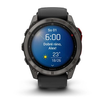 Garmin Fenix 8 Pro MicroLED 51mm, Sapphire Carbon Gray DLC Titanium Black