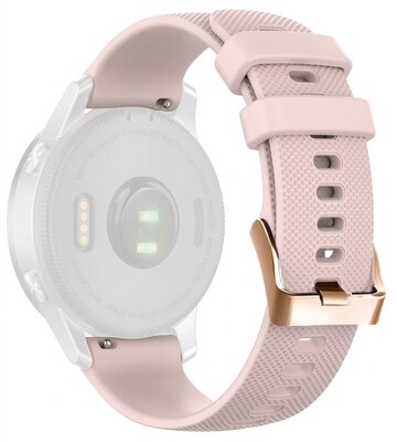 Silikónový remienok Ricardo 18mm (pro Garmin Venu 2S/3S, Vívoactive 4S, Forerunner 265S, Venu 4 (41mm) aj.), ružový V2, Quick Release