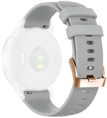 Silikónový remienok Ricardo 20mm (pro Garmin Venu, Venu Sq, Venu Sq 2, Venu 2 plus aj.), šedý V2, Quick Release