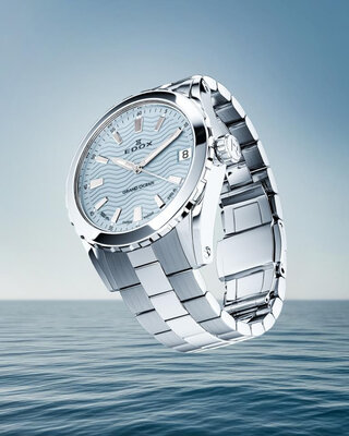 Edox Grand Ocean Date Lady Quartz 53103-3m-bucn