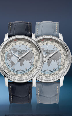 Frederique Constant Manufacture Classic Worldtimer Automatic FC-719LBWD3DH6 Limited Edition 88pcs (+ náhradný remienok)