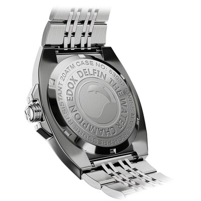 Edox Delfin 1973 Date Quartz 53032-3M-NIN