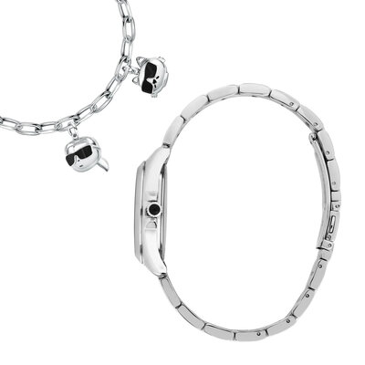 Karl Lagerfeld Round Essentials R0553101516 + náramok