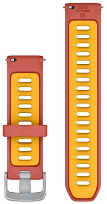 Silikonový řemínek Garmin 20mm, Red Pink/Mango, Quick Release, 010-11251-B9