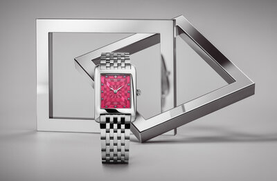 Frederique Constant Classics Carree Ladies Quartz FC-200PI2C6B Blush Edition by Felipao (+ prívesok)