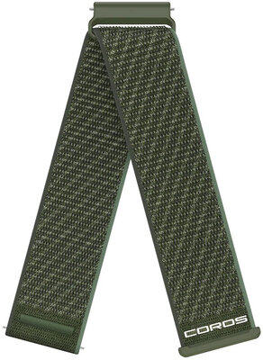 Nylonový popruh Coros (pro Apex 4 42mm, Pace 4, Pace Pro aj.), zelený, Quick Release