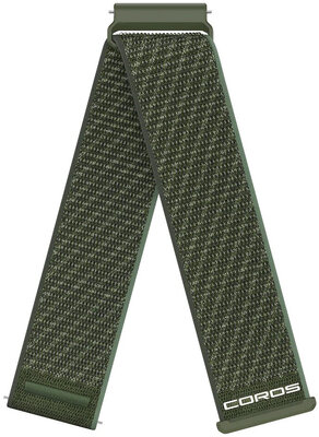 Nylonový popruh Coros (pro Apex 4 46mm, Nomad), zelený, Quick Release