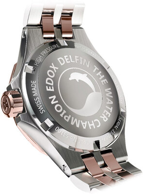 Edox Delfin Date Lady Quartz 53100-357RM-NANRND