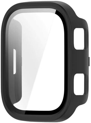 Ochranný kryt (pro Amazfit Bip Max), plastový, čierny + sklíčko